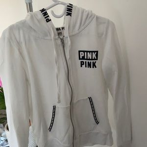 pink (victoria secrect) zip up hoodie